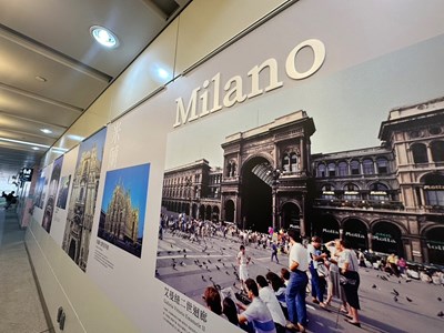 The European Architecture Photography Exhibition features different themes at the art corridors of three Taichung MRT stations.