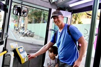 Public transport in Taichung is convenient—many foreigners use buses as their primary means of transport