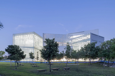 Exterior view of the Taichung Green Museumbrary. Photo source: Provided by Taichung Art Museum