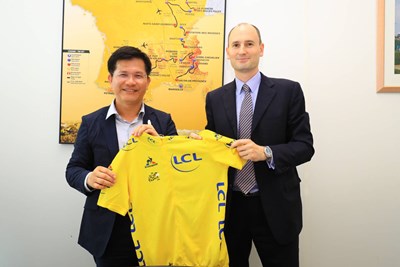 林市長參訪環法自行車賽A.S.O.總部 爭取未來3年賽事於台中舉辦
