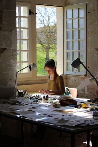 Creation of the animation director at Fontevraud Abbey (photo provided under the auspice of NEF).