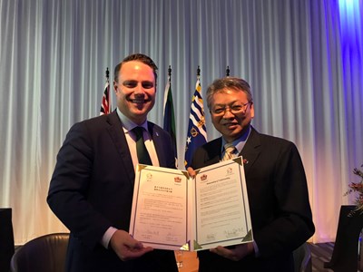 Taichung and Brisbane Signs MOU on International Exchange