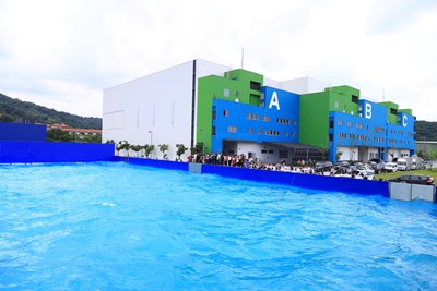 Building the biggest film studio in Taiwan at the audiovisual base in central Taiwan