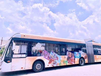 First Disney Timeless Story Theme Articulated Bus in Taiwan Debuts in Taichung