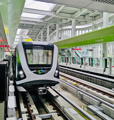 The Green Line of the Taichung MRT- Wenxin Forest Park Station
