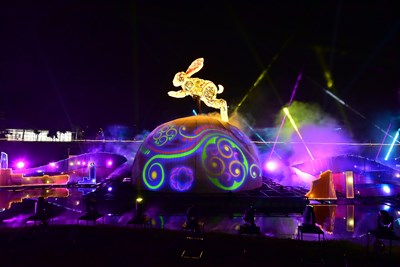 The primary lantern of the 2023 Central Taiwan Lantern Festival-Happy Rabbit in Happiness Taichung